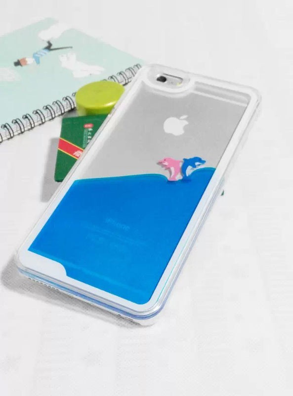 Dolphin Swimming iPhone Case