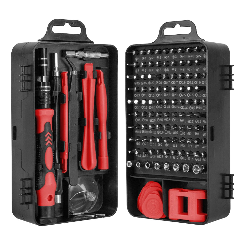 115 in 1 Magnetic Screwdriver Set Precision Multi Hand Tool Torx Hex Screw Drivers with 98 Bits Computer Phone Repair Tool Box