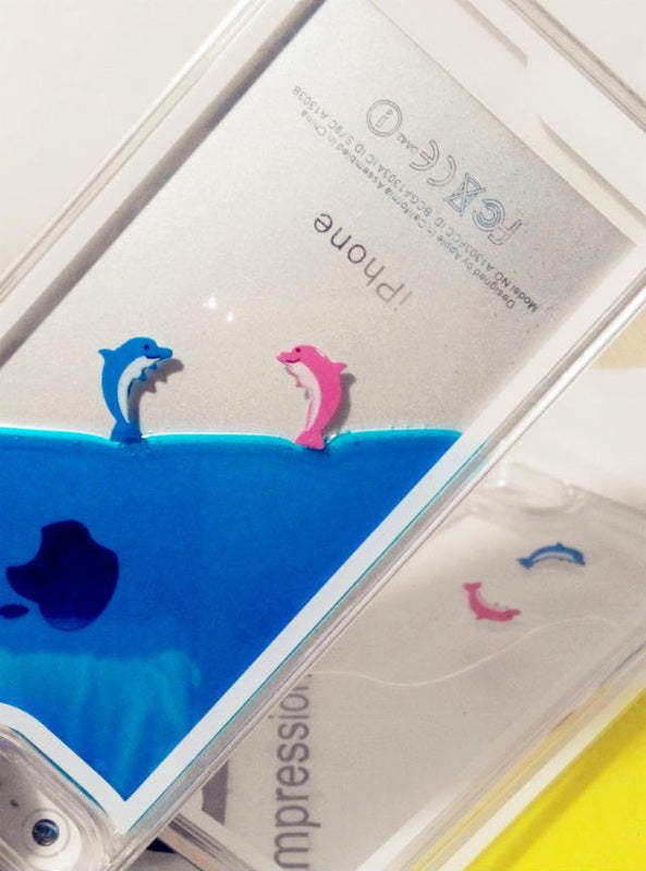 Dolphin Swimming iPhone Case