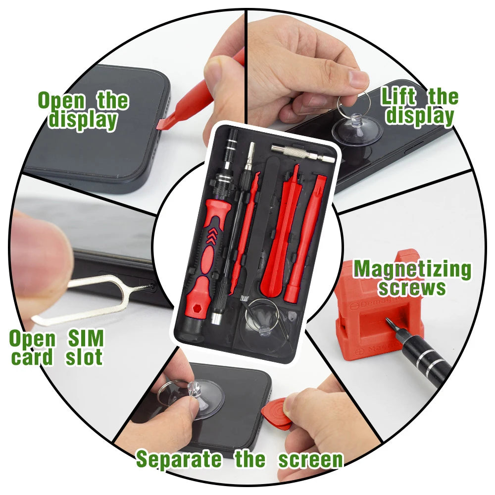 115 in 1 Magnetic Screwdriver Set Precision Multi Hand Tool Torx Hex Screw Drivers with 98 Bits Computer Phone Repair Tool Box
