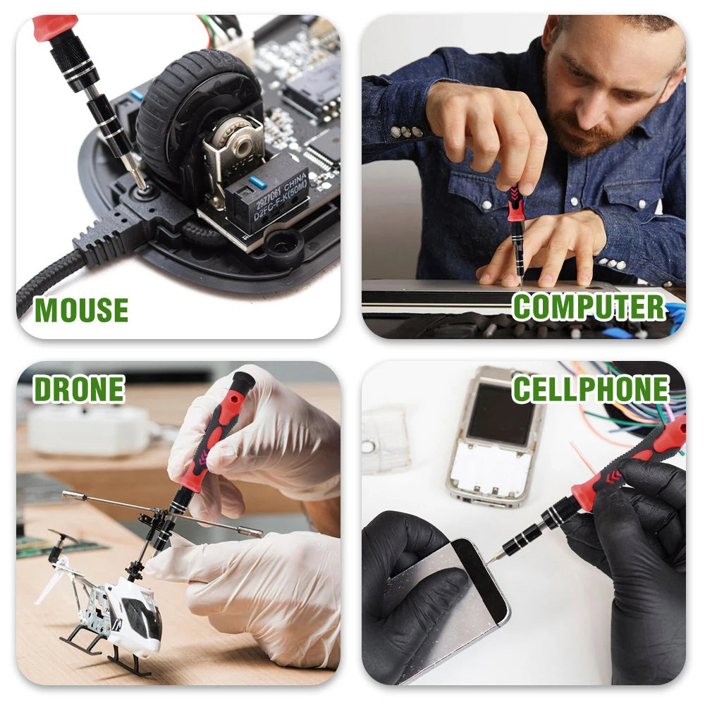 115 in 1 Magnetic Screwdriver Set Precision Multi Hand Tool Torx Hex Screw Drivers with 98 Bits Computer Phone Repair Tool Box