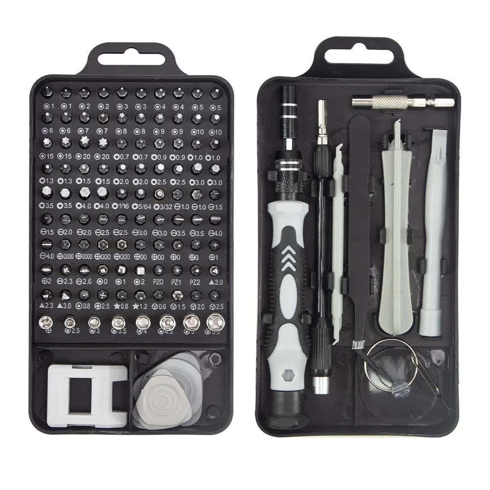 115 in 1 Magnetic Screwdriver Set Precision Multi Hand Tool Torx Hex Screw Drivers with 98 Bits Computer Phone Repair Tool Box